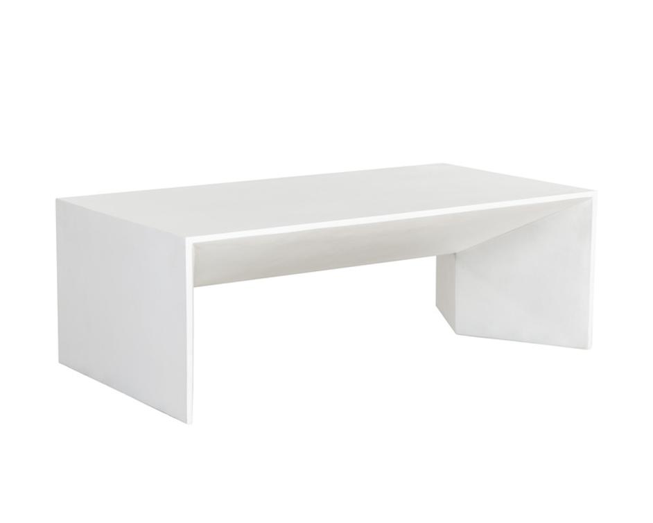 NOMAD COFFEE TABLE - WHITE by Sunpan
