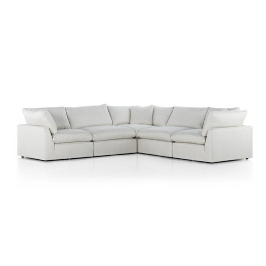 Stevie 5Pc Laf Sectional Sofa In Ivory by FOUR HANDS