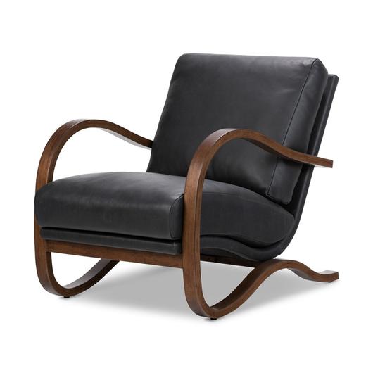 Paxon Chair In Brickhouse Black by FOUR HANDS