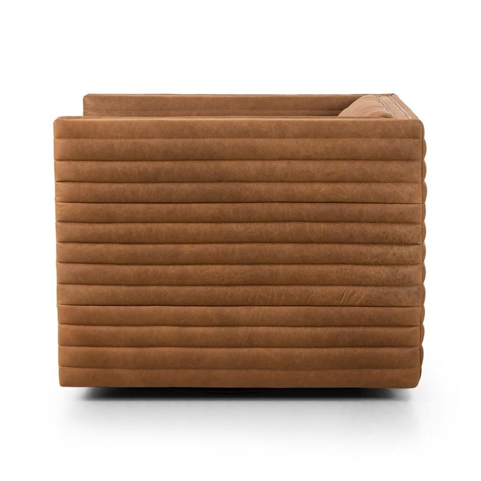 Padma Swivel Chair - Eucapel Cognac by Four Hands