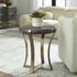 Unite Brass Leg Wood Side Table by Uttermost