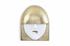 Fashion Faces Wall Art, Large, Pout, White and Gold Leaf by PHILLIPS COLLECTION