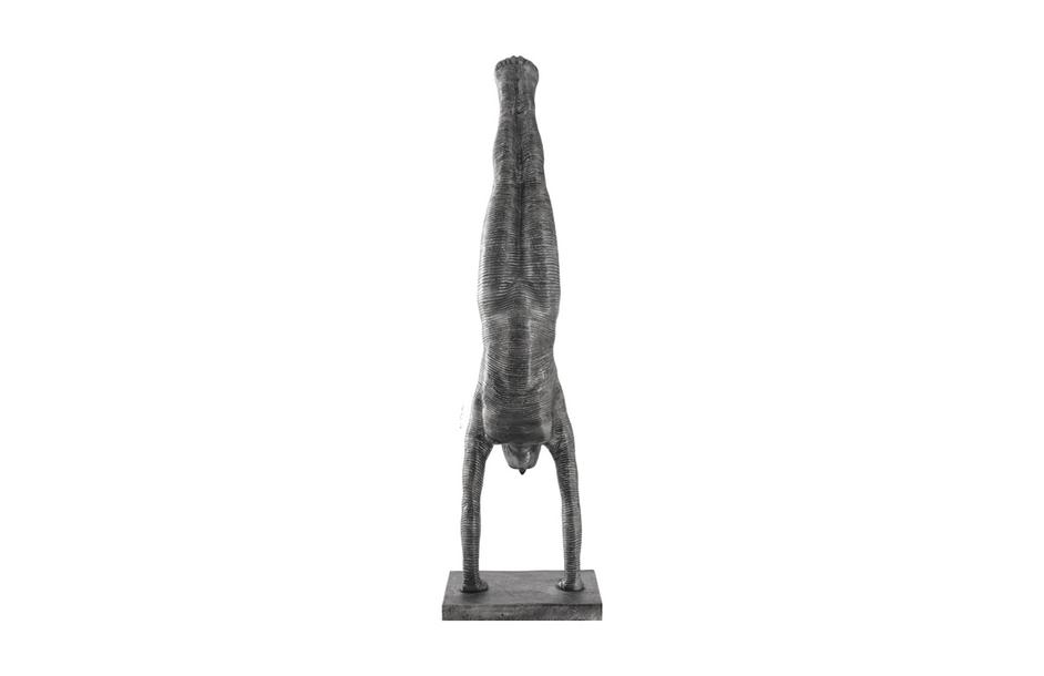 Handstand Sculpture, Aluminum, Large by PHILLIPS COLLECTION