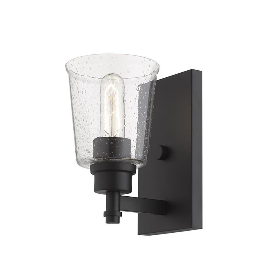 Bohin 1 Light Wall Sconce in Matte Black Finish by Z-Lite