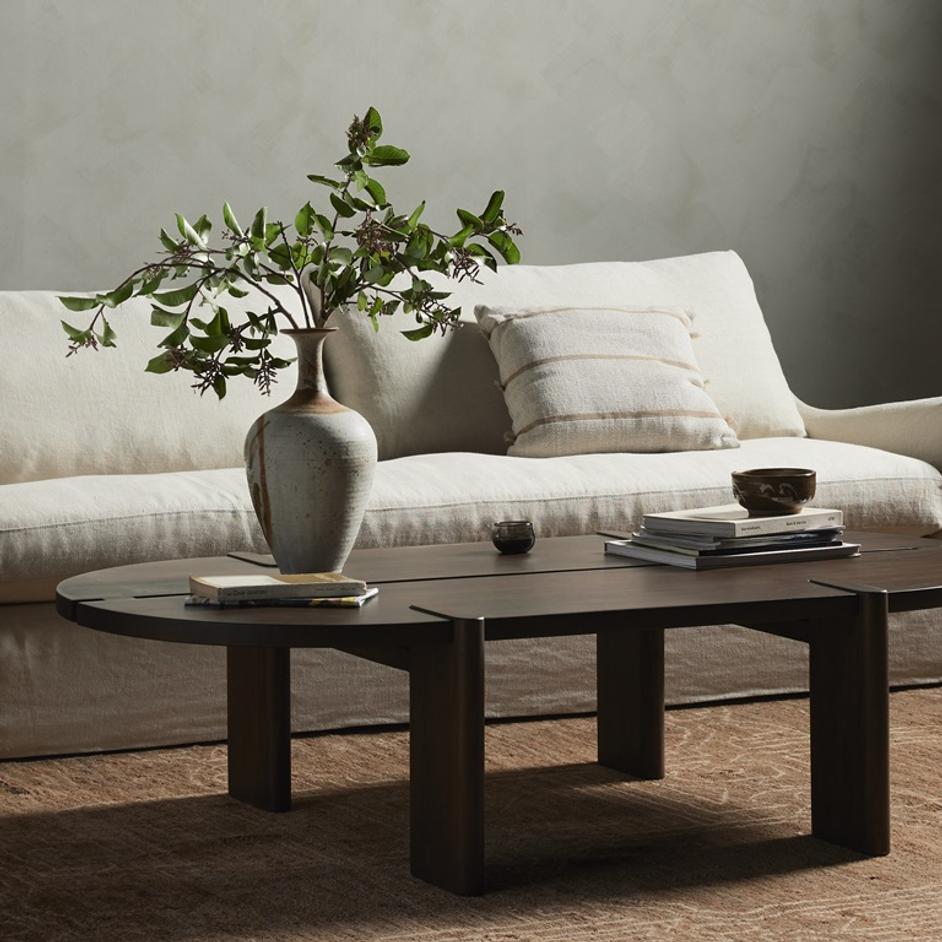 Aldridge Coffee Table In Brown by FOUR HANDS
