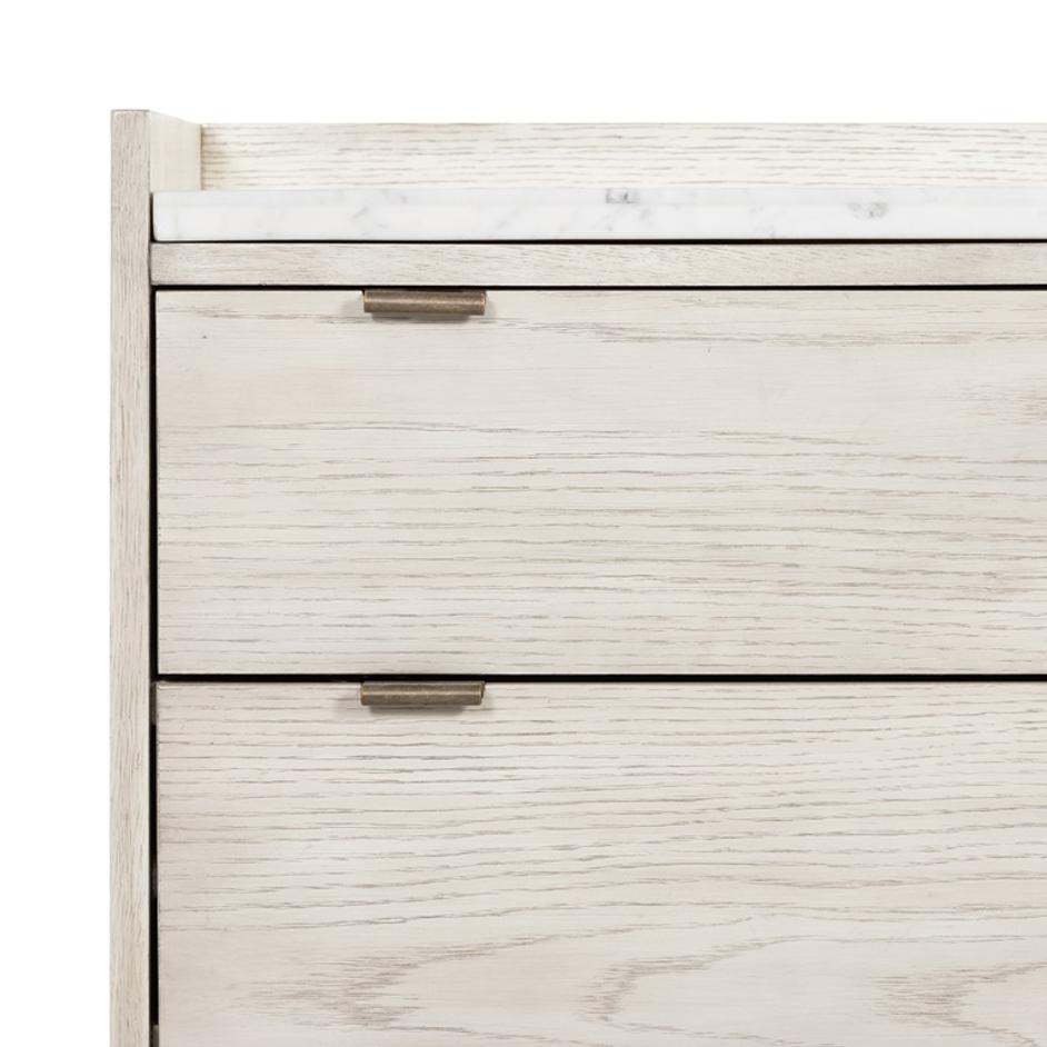 Viggo Tall Dresser In Vintage White Oak by FOUR HANDS