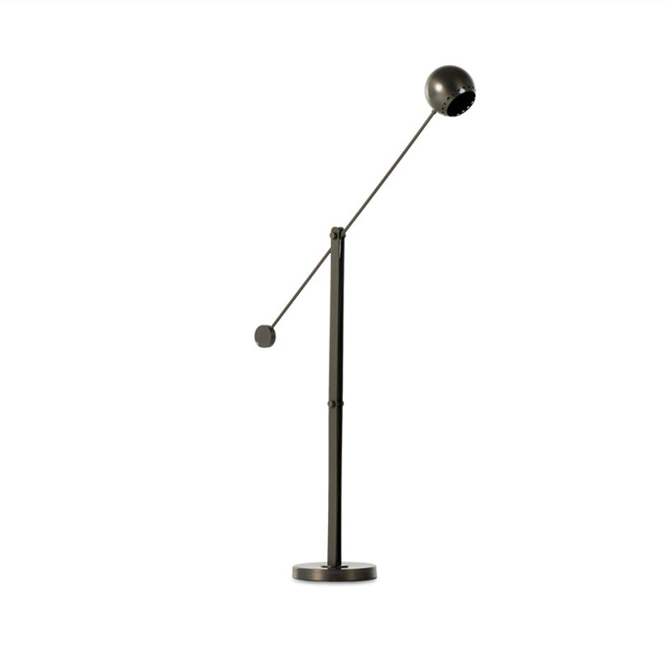 Torin Floor Lamp In Dark Antique Brass by FOUR HANDS