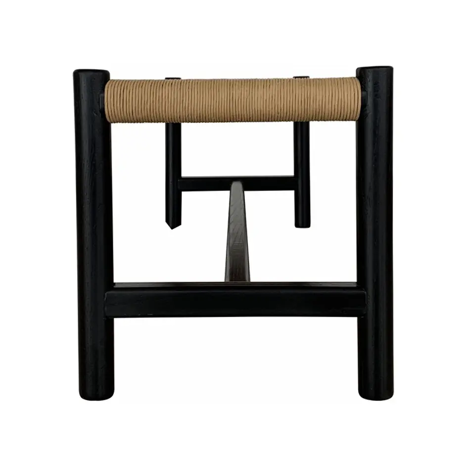 HAWTHORN BENCH SMALL BLACK by Moes Home