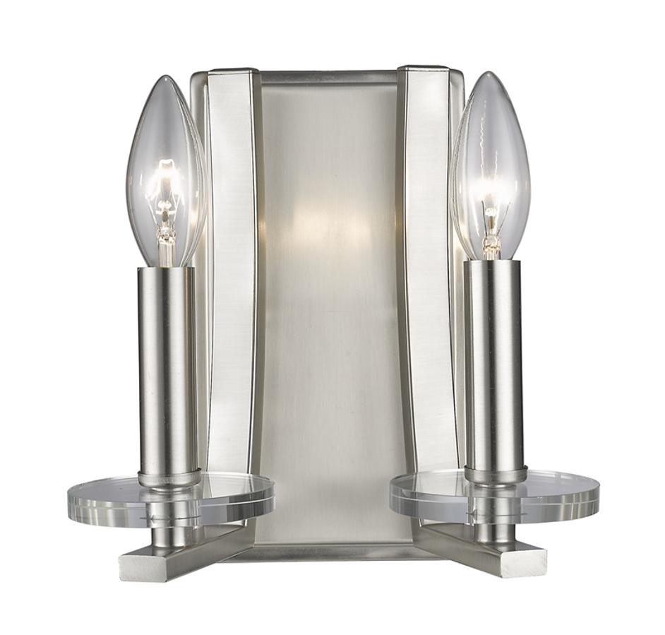 Verona 2 Light Wall Sconce in Brushed Nickel Finish by Z-Lite