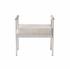Diva Cream Velvet Bench by tov furniture