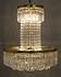 St. Petersburg Chandelier, Antique Brass and Glass by Noir Furniture
