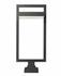 Luttrel 1 Light Outdoor Pier Mounted Fixture in Black Finish by Z-Lite