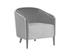 SHEVA ARMCHAIR - SAN REMO WINTER CLOUD / ANTONIO CHARCOAL by Sunpan