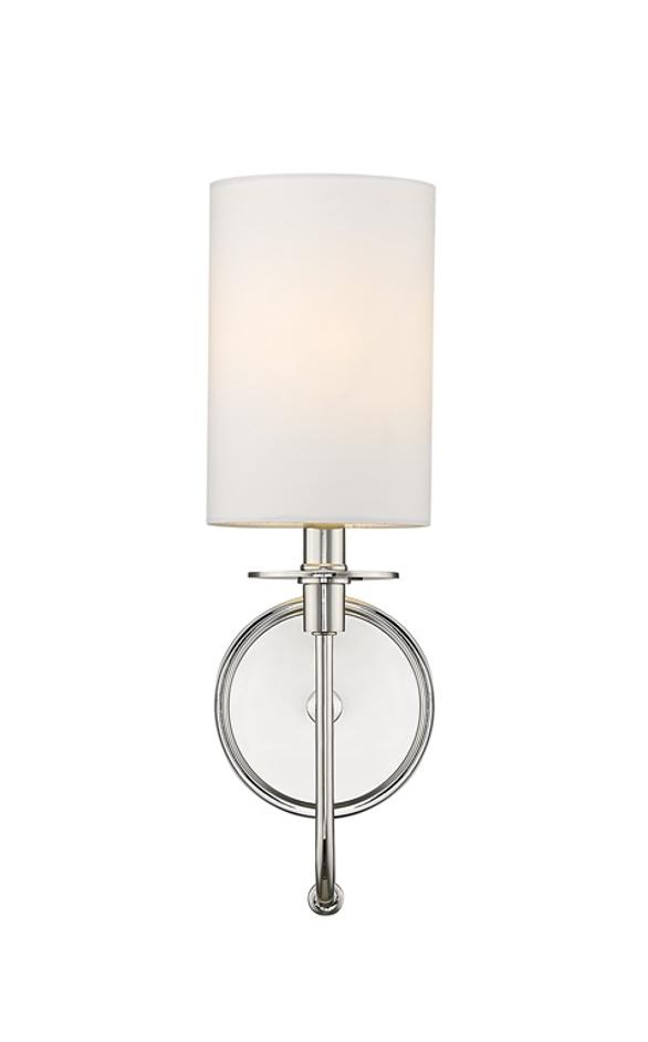 Ella 1 Light Wall Sconce in Polished Nickel Finish by Z-Lite