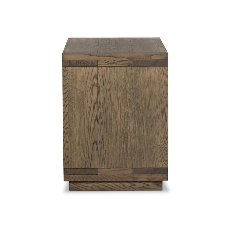 Warby Nightstand - Worn Oak Veneer by Four Hands