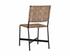 Omari Dining Chair - Black - Light Tan Leather by Sunpan