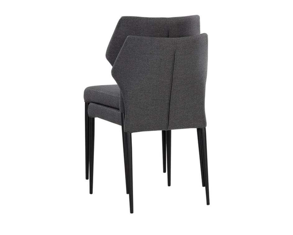 JAMES STACKABLE DINING CHAIR - CITY GREY by Sunpan
