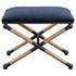 Firth Small Navy Fabric Bench by Uttermost