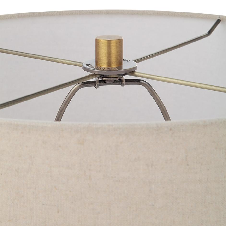 Spyglass Black Wood Grain Table Lamp by Uttermost