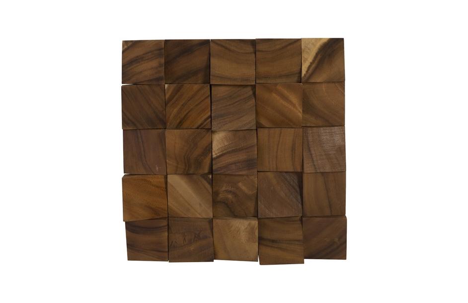 Blocks Wall Tile, Chamcha Wood, Natural by PHILLIPS COLLECTION