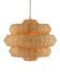 Antibes Grande Chandelier In Khaki & Natural by Currey & Company