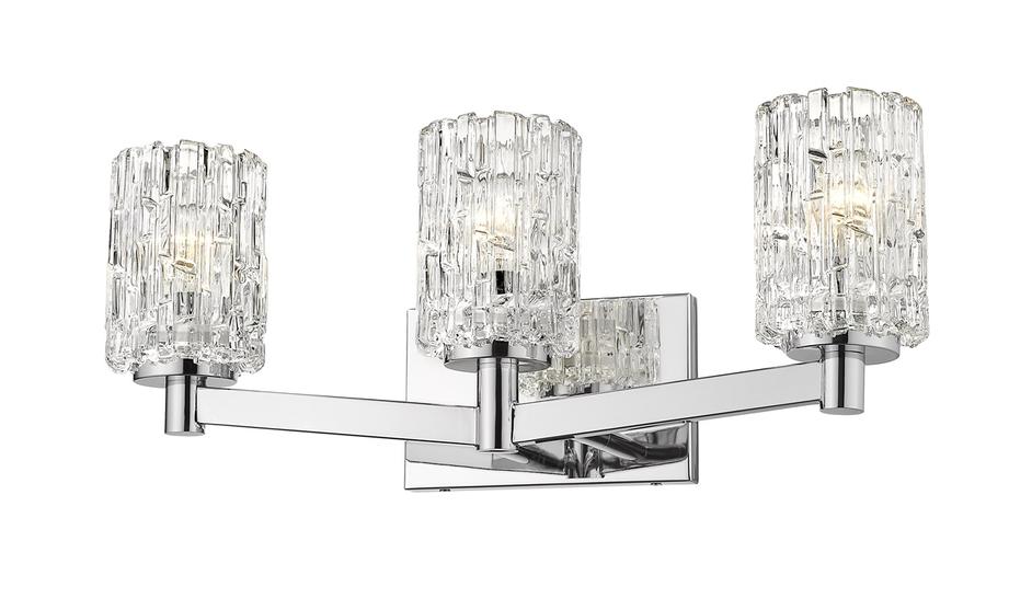 Aubrey 3 Light Vanity in Chrome Finish by Z-Lite