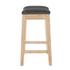 Elmo KD Fabric Counter Stool, Palladian Charcoal by New Pacific Direct