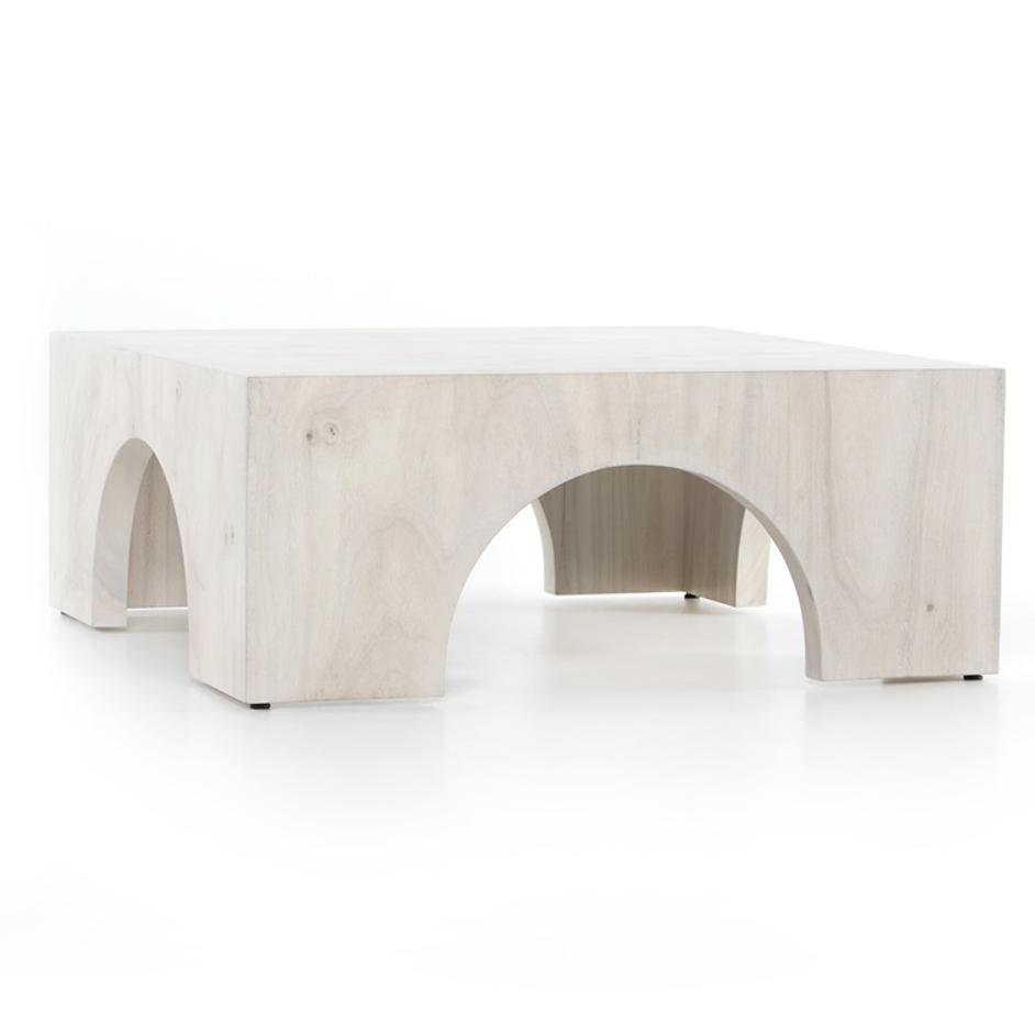 Fausto Coffee Table In Bleached Guanacaste by FOUR HANDS