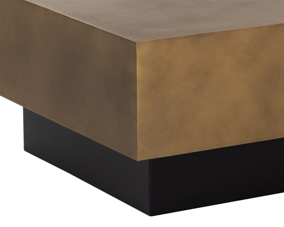 BLAKELY COFFEE TABLE - ANTIQUE BRASS by Sunpan