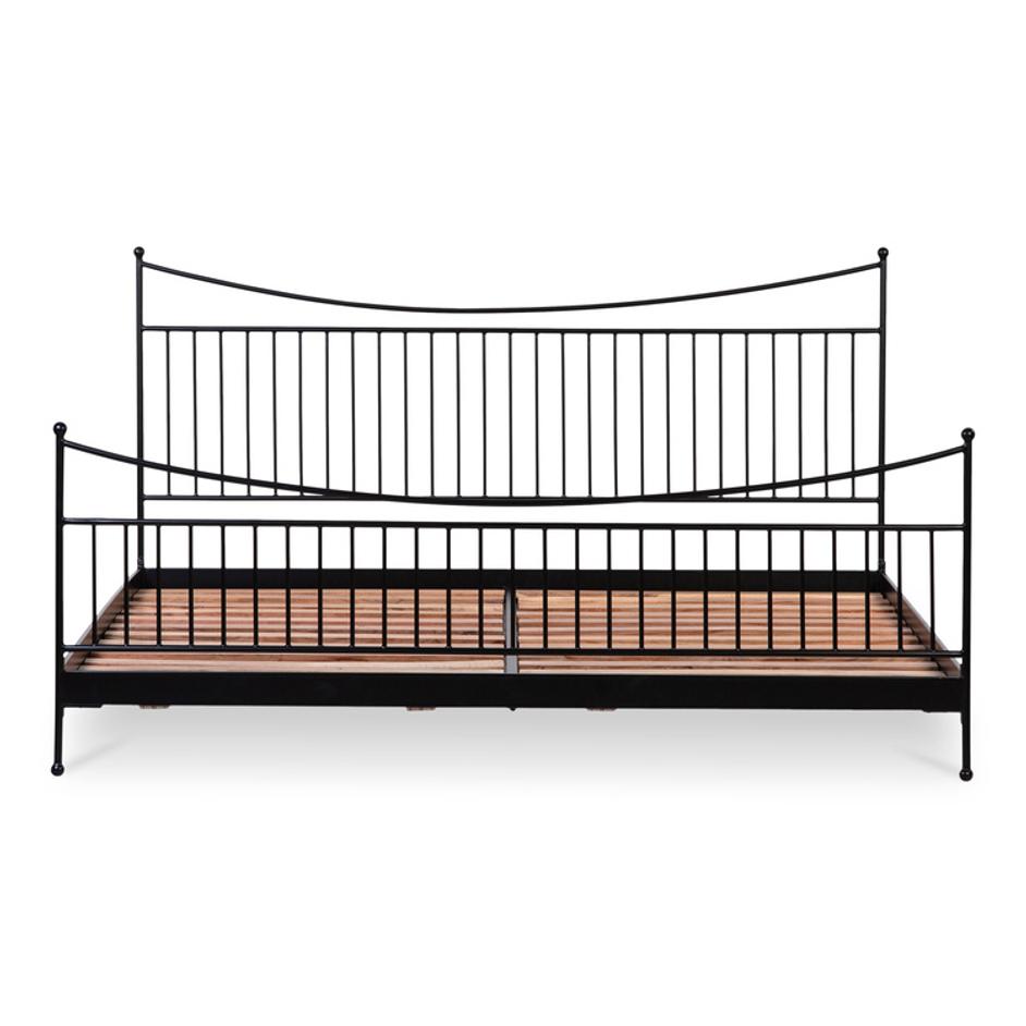 Monet King Bed Black by Moes Home