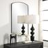 Tordera Black Arch Mirror by Uttermost