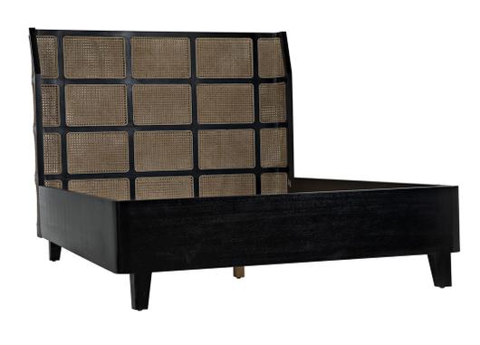 Porto Bed A with Headboard And Frame, Queen by Noir Furniture