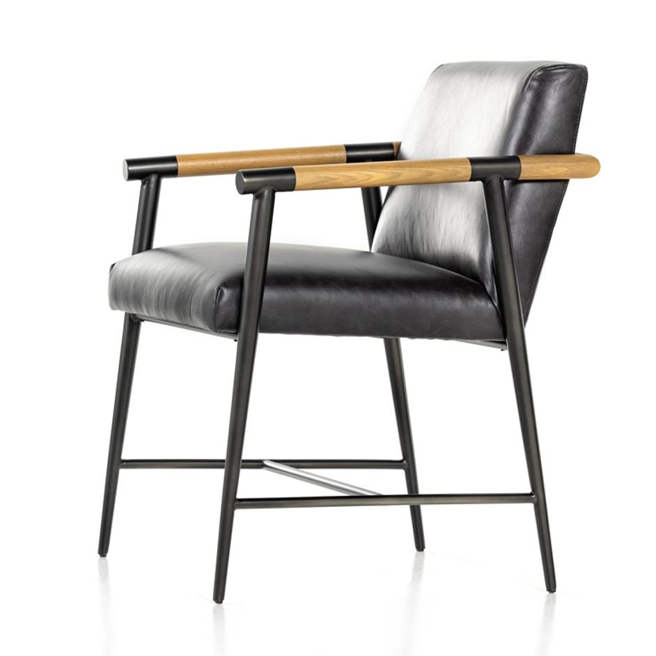 Rowen Dining Chair In Sonoma Black by FOUR HANDS