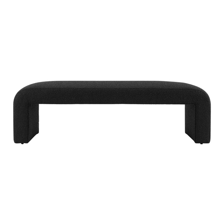 Vioreen Boucle Bench, Stanton Black by New Pacific Direct