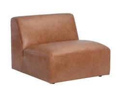 Watson Modular - Armless Chair - Marseille Camel Leather by Sunpan