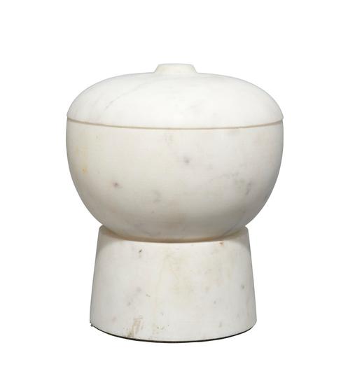  Bennett Marble Medium Storage Bowl w/ Lid by Jamie Young