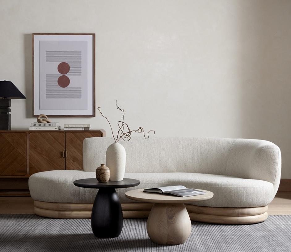 Merla Wood Bunching Table - Light Natural Ash Veneer by Four Hands