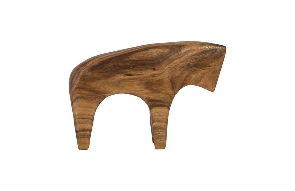 Bull Sculpture, Natural by PHILLIPS COLLECTION