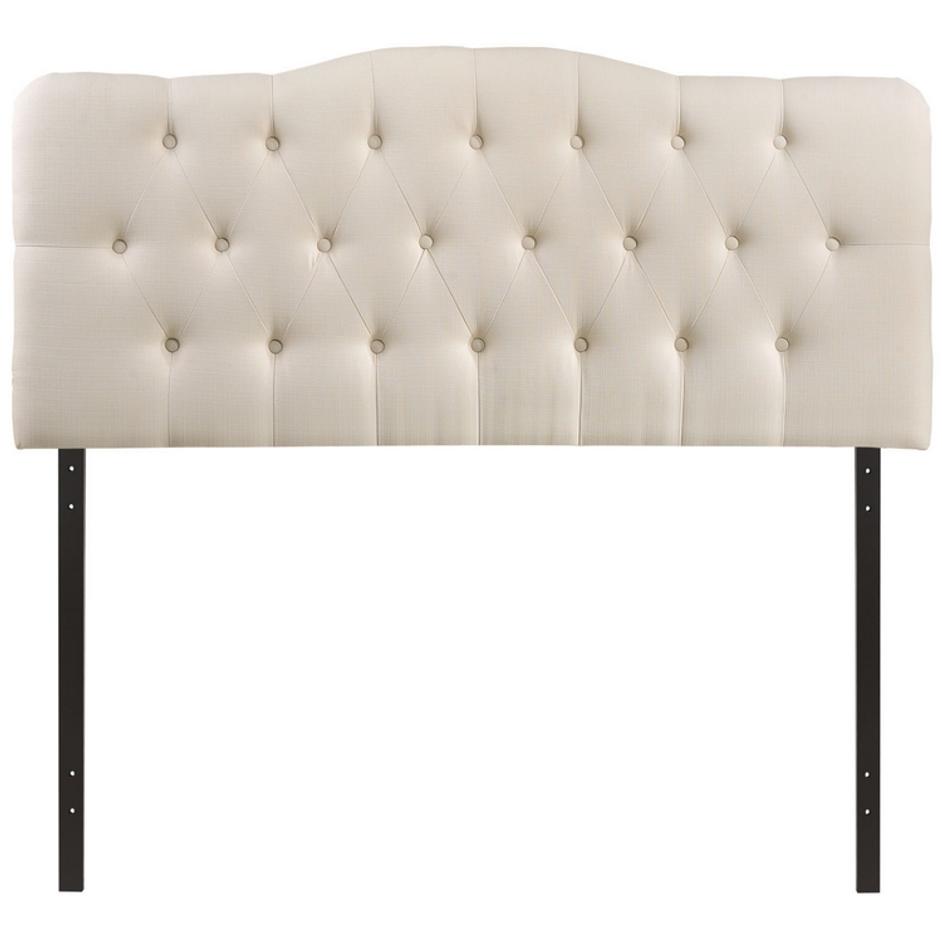 Elsa Full Upholstered Fabric Headboard In Ivory by Modway Furniture