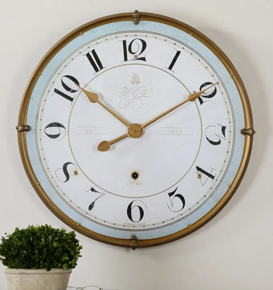 Torriana Wall Clock by Uttermost