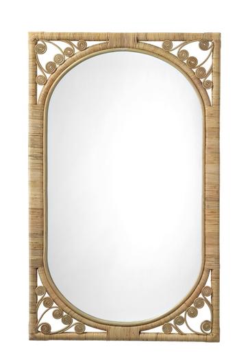 Primrose Rattan Wall Mirror by Jamie Young