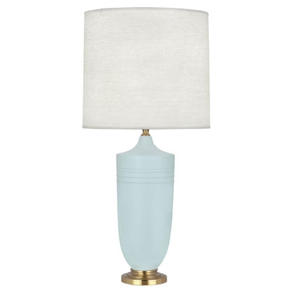 Matte Sky Blue Michael Berman Hadrian Table Lamp by Robert Abbey