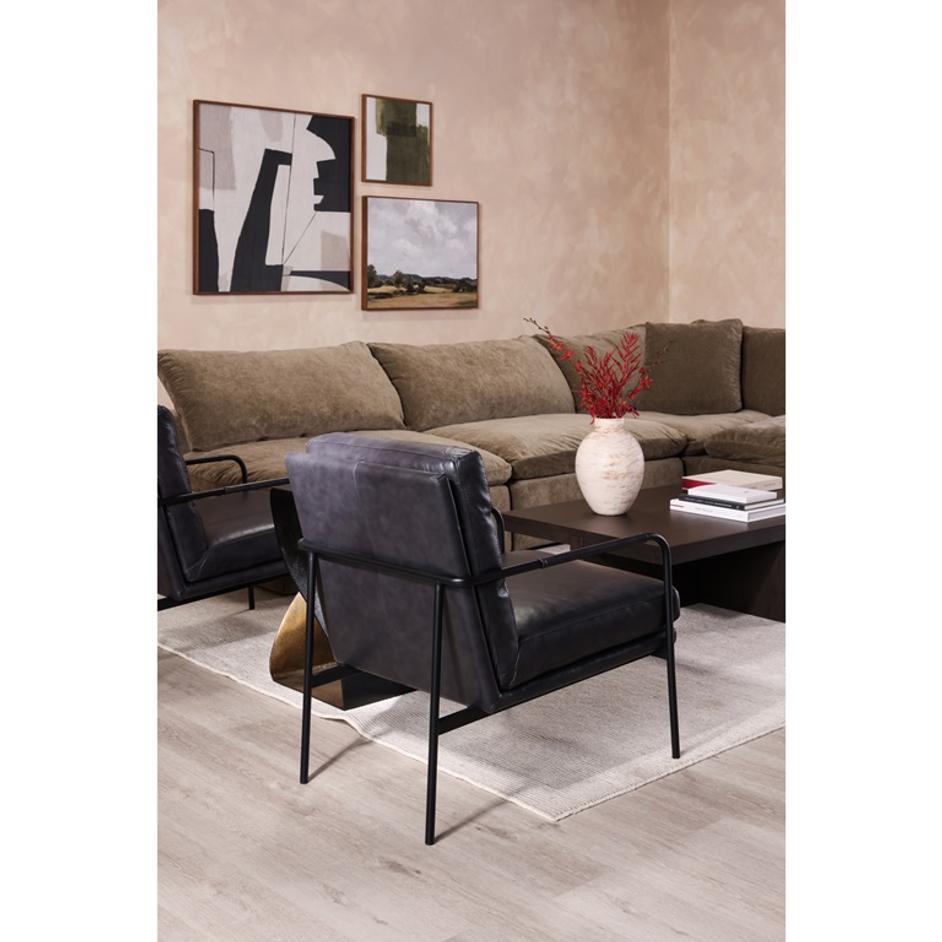 VERLAINE CHAIR RAVEN BLACK by Moes Home