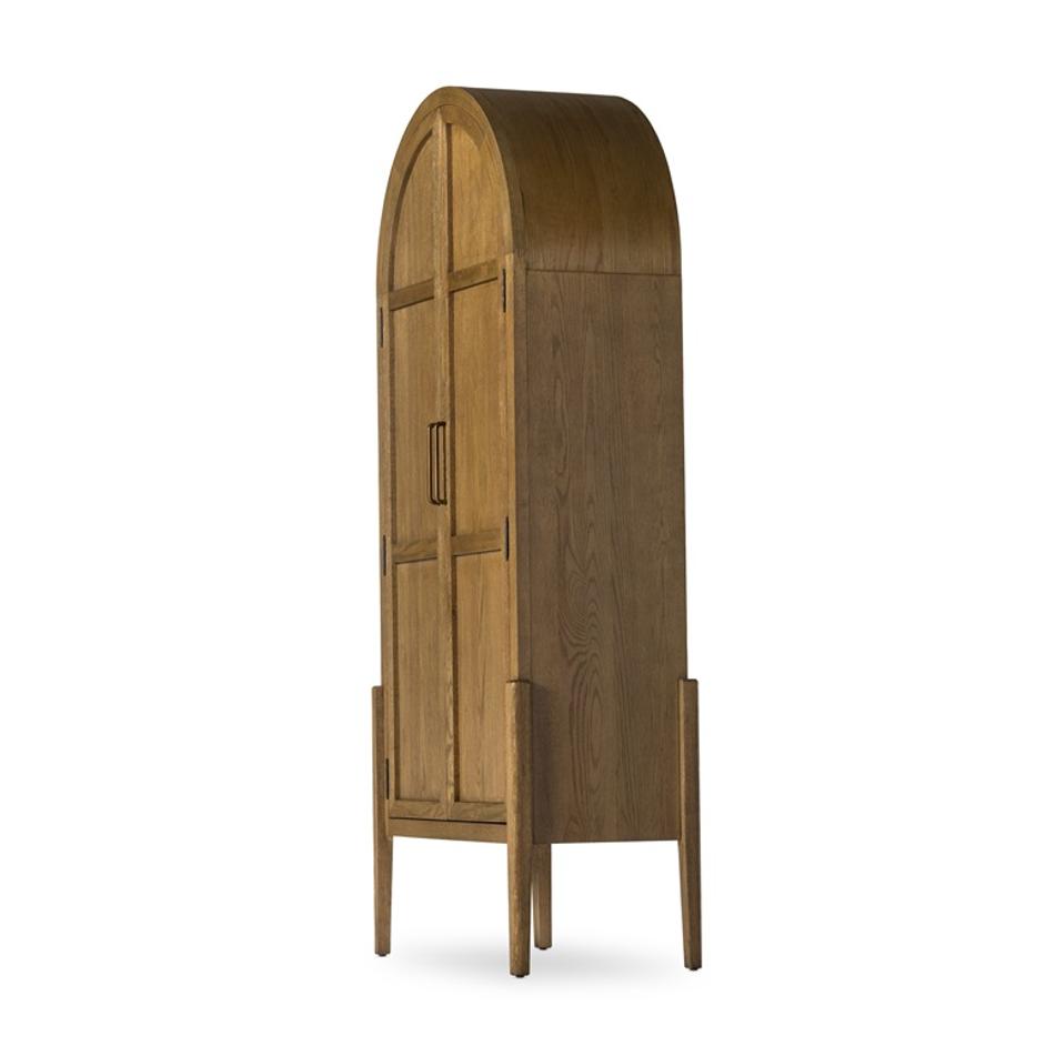 Tolle Panel Door Cabinet In Drifted Oak Sld by FOUR HANDS