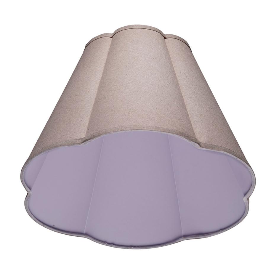 Scalloped 100% Natural Linen Shade, Large by Jamie Young