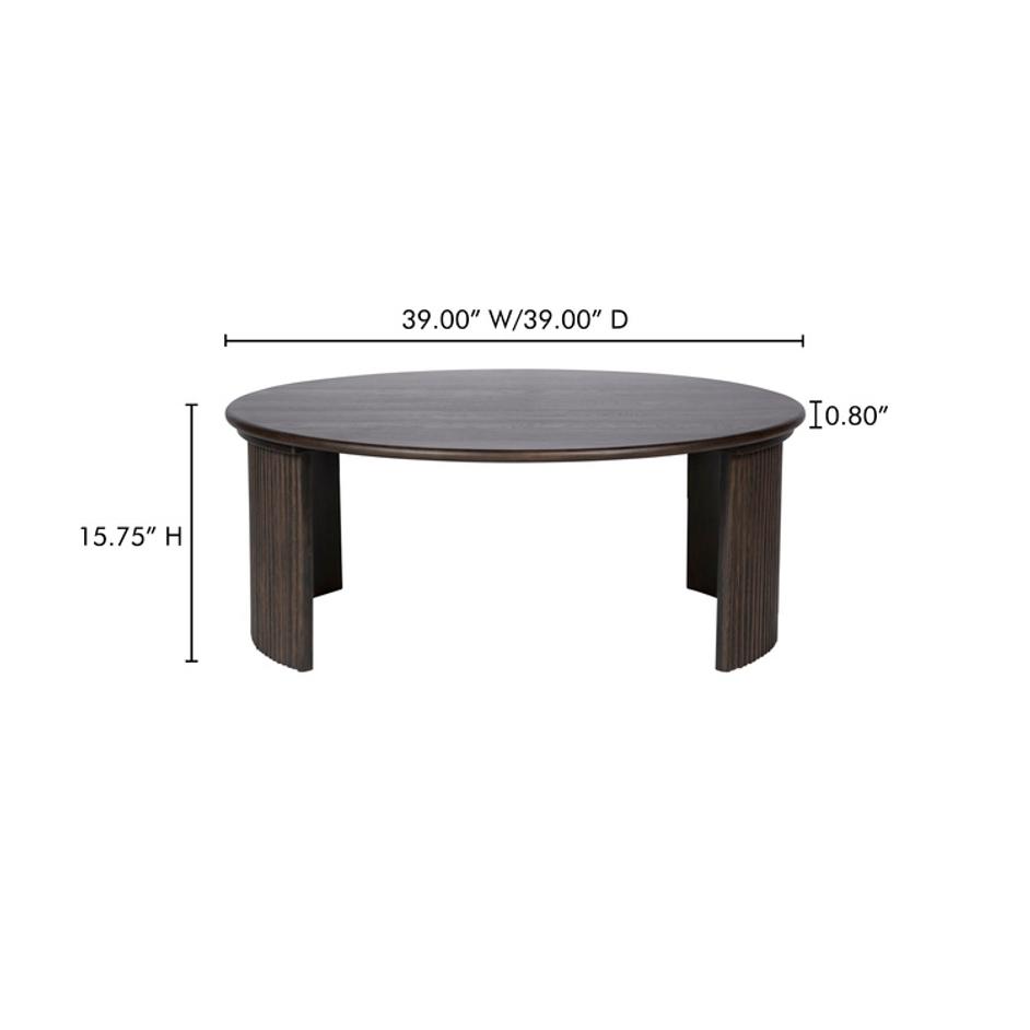 Penny Large Coffee Table Dark Brown by Moes Home