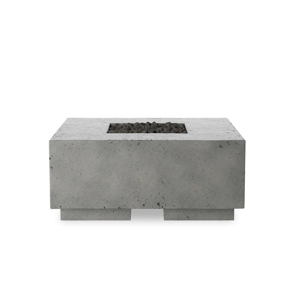 Donovan Outdoor Fire Table In Pewter Concrete by Four Hands