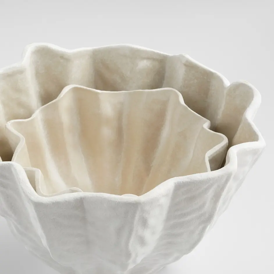 Chloris Bowl | White - Small by Cyan Design