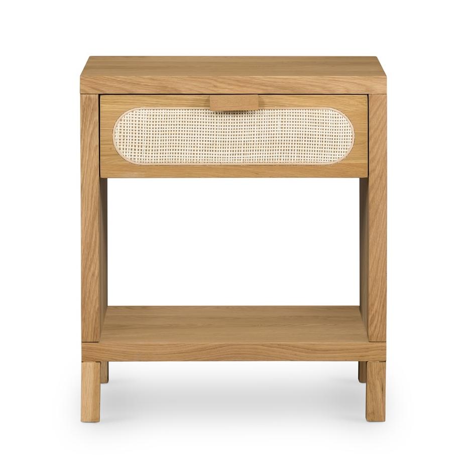 Allegra Nightstand-Natural Cane by FOUR HANDS