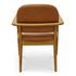 Norrie Dining Chair Brown Leather by Moes Home